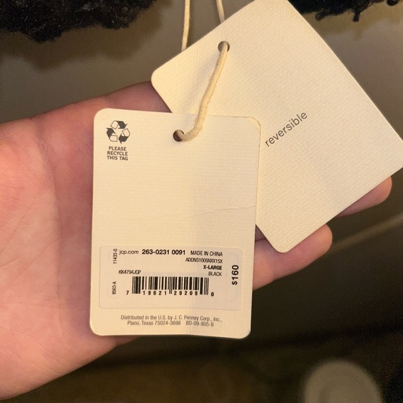 a.n.a Black Textured Puffer Jacket - Picture 3 of 3